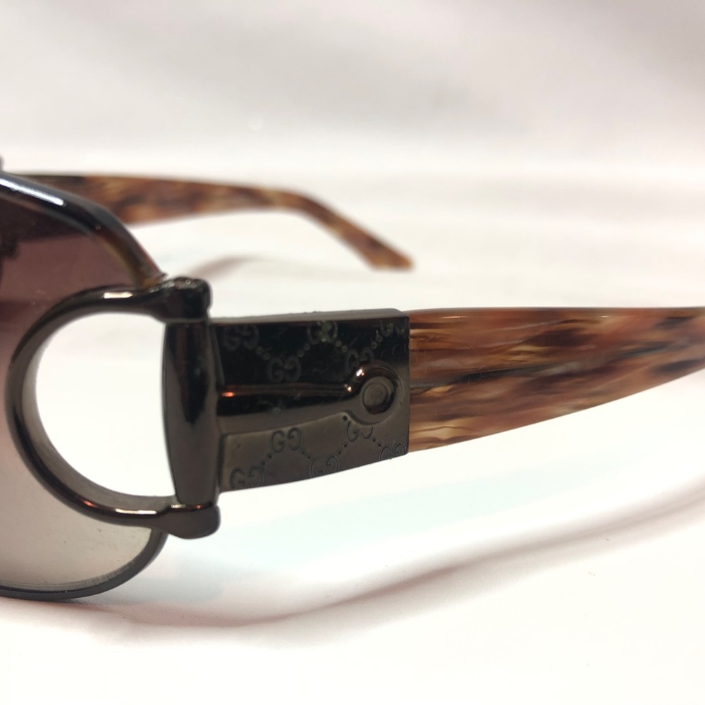 GUCCI Sunglasses GG Metal Frame Brown - Picture 5 of 14